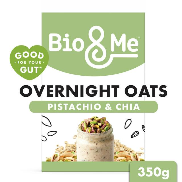 Bio&Me 350g Pistachio & Chia Overnight Oats - gallery image 1