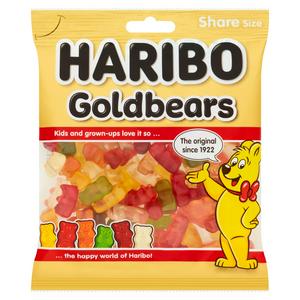 Haribo 175g Goldbears Jelly Fruit Flavour Sweets Sharing Bag