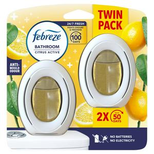 Febreze 2 x Citrus Fresh Bathroom Air Freshener Gel