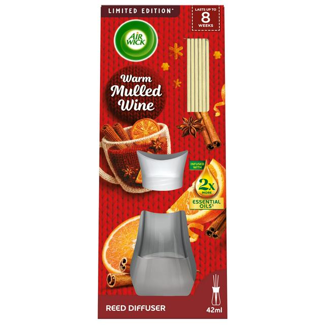 Air Wick Warm Mulled Wine Essential Oils Reeds Diffuser, Limited Edition 42ml - gallery image 1
