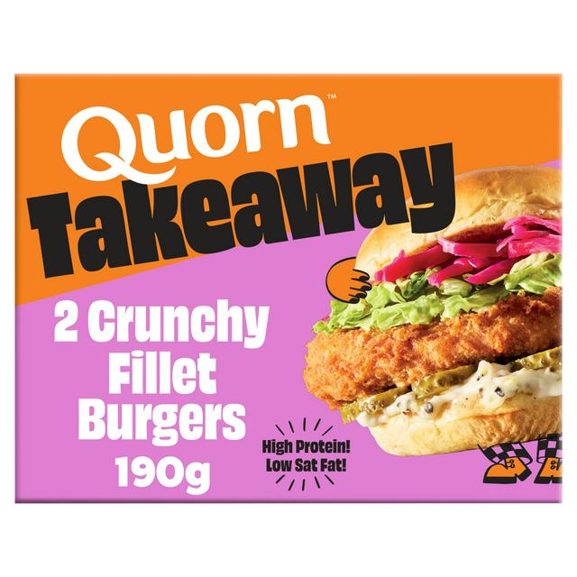 Quorn Takeaway 2 x Crunchy Fillet Burgers 190g - gallery image 1