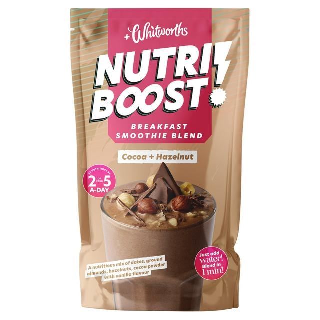 Whitworths Nutri Boost 75g Cocoa + Hazelnut Breakfast Smoothie Blend - gallery image 1