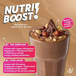 Whitworths Nutri Boost 75g Cocoa + Hazelnut Breakfast Smoothie Blend - gallery image 3