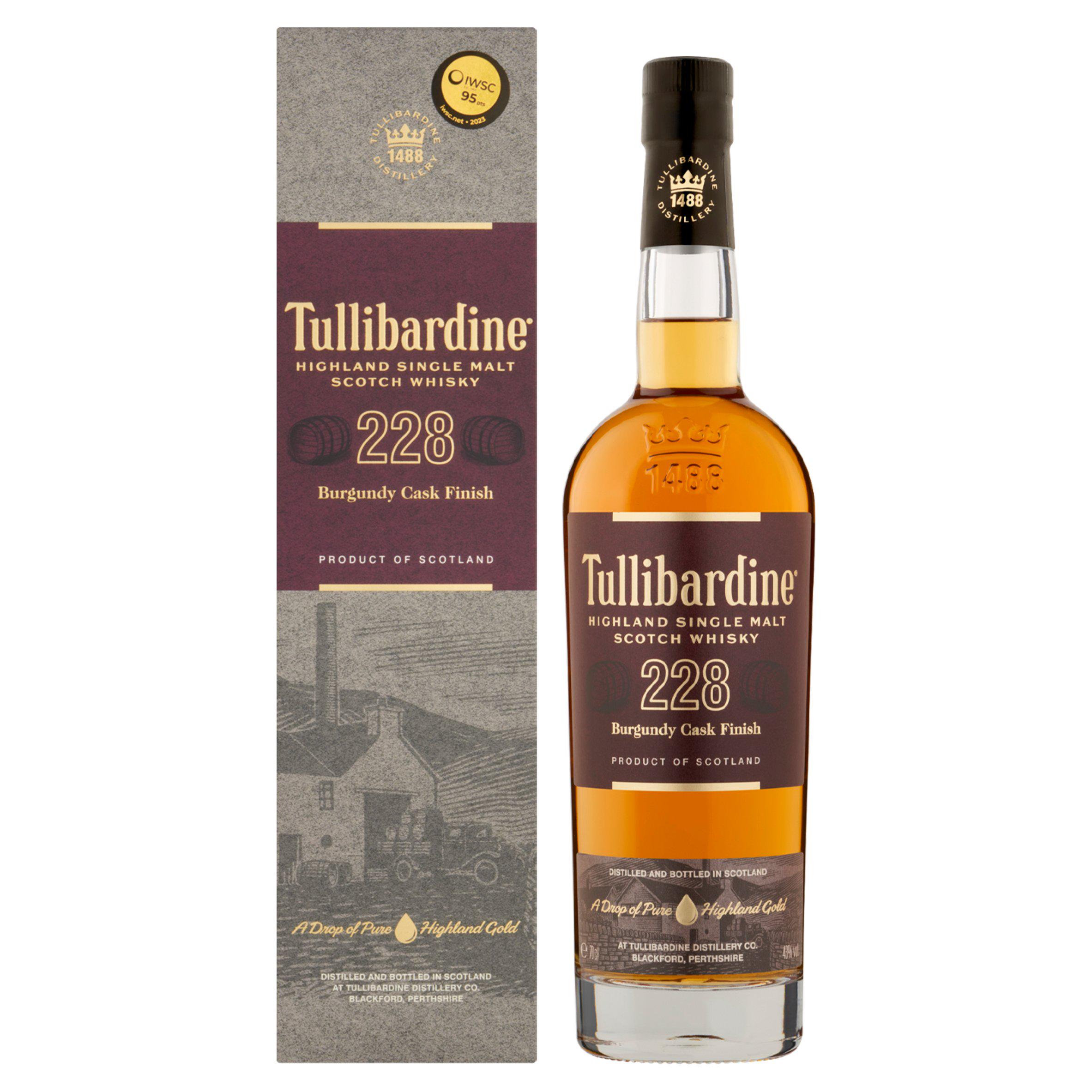 Tullibardine 228 70cl Burgundy Cask Finish Highland Single Malt Scotch Whisky