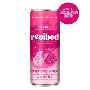 Revibed Calming 250ml Raspberry & Acai Lightly Sparkling Water Can - gallery image 2