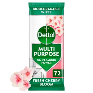 Dettol 72 Antibacterial Multi Purpose Large Cleaning Wipes