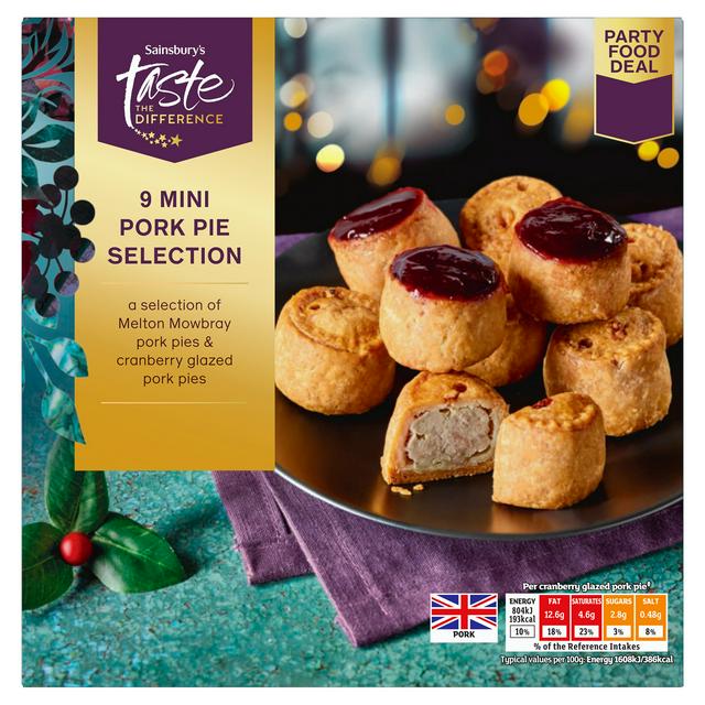 Sainsbury's 9 x Selection Pork Pie, Taste the Difference 450g - gallery image 1