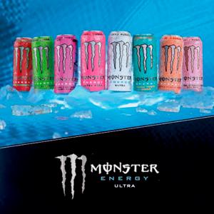 Monster Energy Ultra 4 x 500ml Vice Guava Zero Sugar Drink Cans - gallery image 3