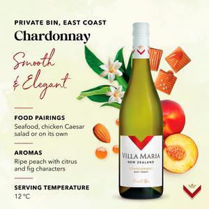 Villa Maria Private Bin Chardonnay East Coast Still White Wine Bottle 75cl - gallery image 2