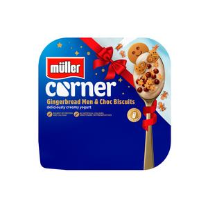 Müller Corner 4 x Gingerbread Men & Chocolate Biscuits Yogurts, Limited Edition 124g - gallery image 3