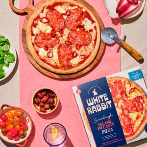 White Rabbit 357g Sourdough Salame Piccante Pizza - gallery image 3