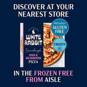 White Rabbit 389g Sourdough Prosciutto Ham & Mushroom Pizza - gallery image 5