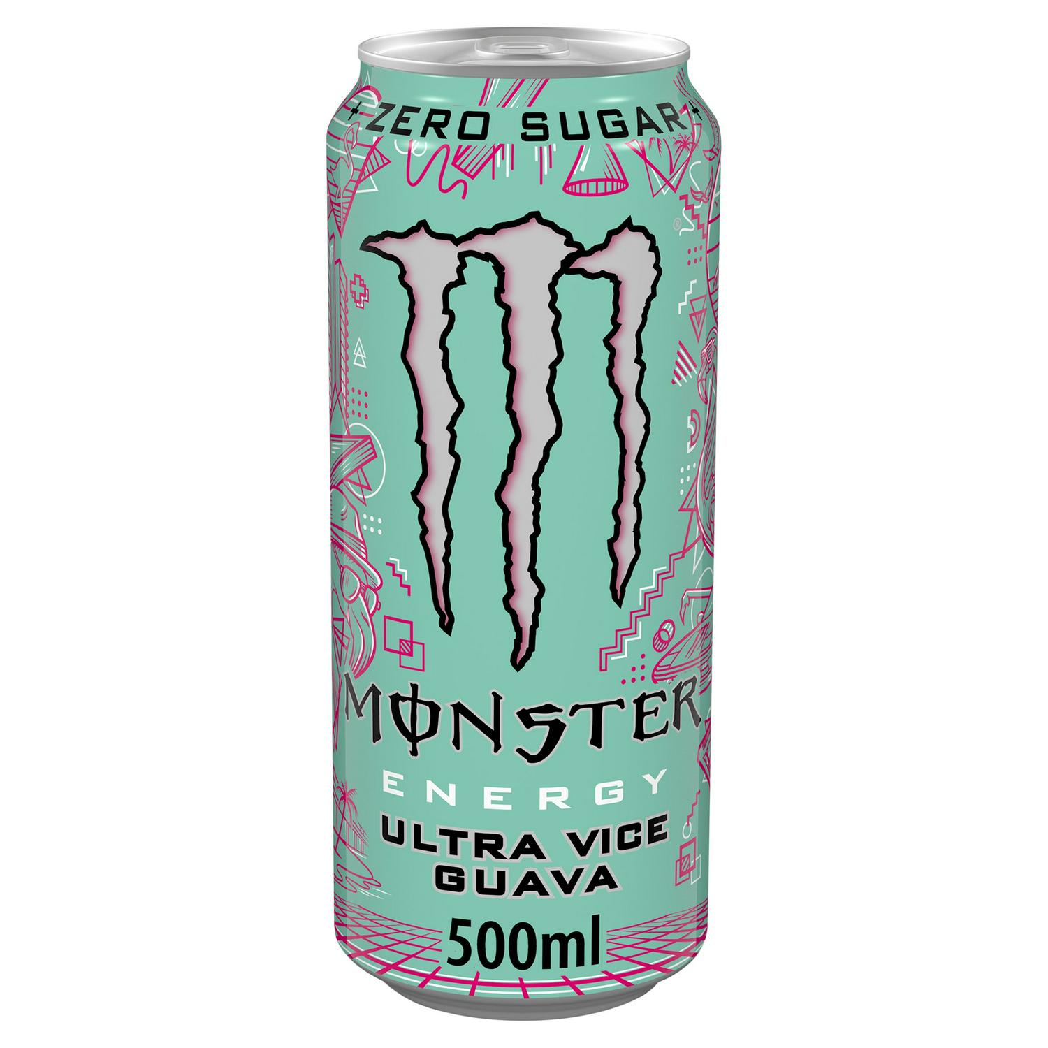 Monster Energy Ultra 500ml Vice Guava Zero Sugar Drink Can
