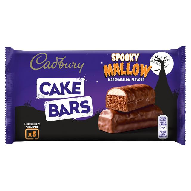 Cadbury 5 x Spooky Mallow Marshmallow Flavour Cake Bars - gallery image 1