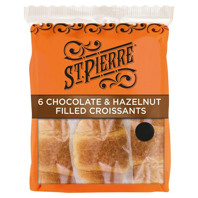 St Pierre 6 x Chocolate & Hazelnut Filled Croissants - gallery image 1