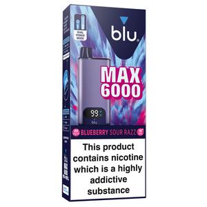 Blu MAX 6000 20mg/ml Blueberry Sour Razz Vape Device - gallery image 2