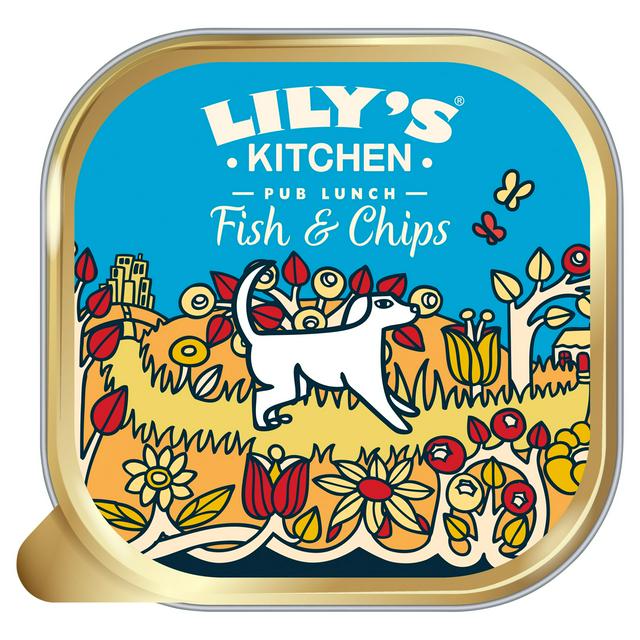 Lily's Kitchen 150g Pub Lunch Fish & Chips Wet Adult Dog Food - gallery image 1