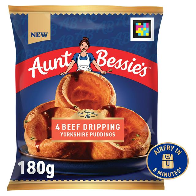 Aunt Bessie's 4 x Beef Dripping Yorkshire Puddings 180g - gallery image 1