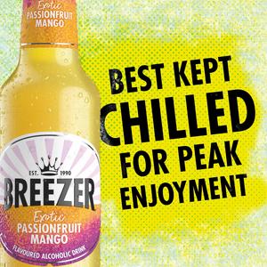 Breeezer 27.5cl Exotic Passion Fruit Mango Flavoured Alcoholic Drink - gallery image 5
