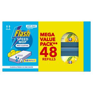 Flash Speedmop 48 x Lemon Floor Cleaner Refills