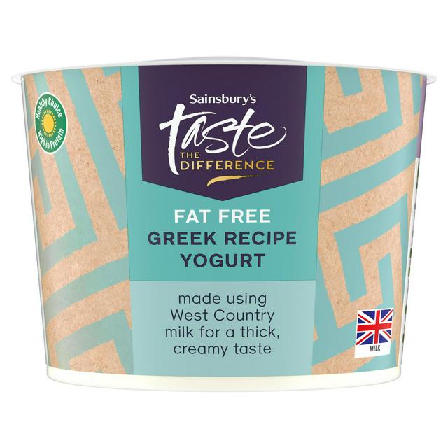 Sainsbury's 500g 0% Greek Recipe Yoghurt, Taste the Difference - gallery image 1