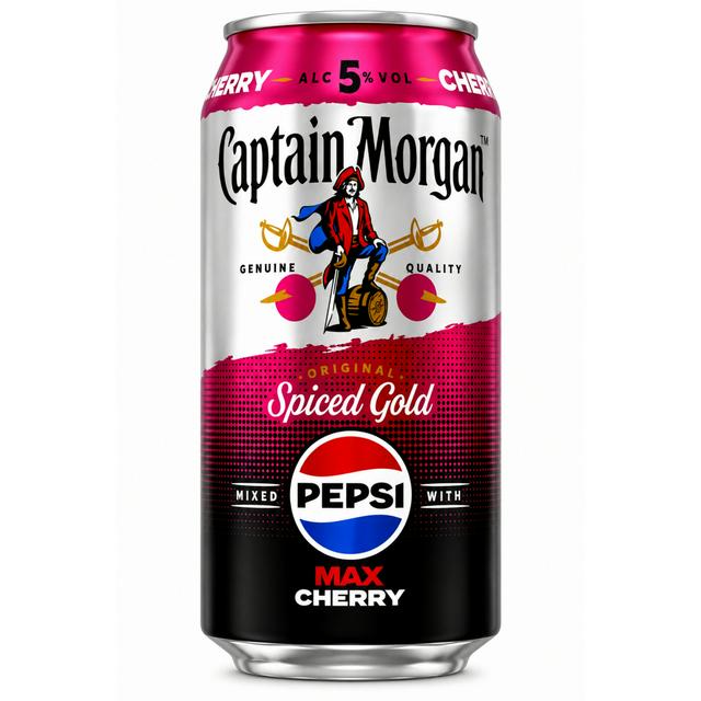 Captain Morgan 330ml Original Spiced Gold & Pepsi Max Cherry Premix Can - gallery image 1