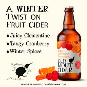 Old Mout Cider 500ml Spiced Clementine & Cranberry Bottle - gallery image 3