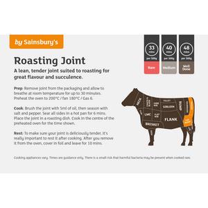 Sainsbury's British or Irish 21 Day Matured Lean Beef Roasting Joint (Approx. 1.4kg) - gallery image 2