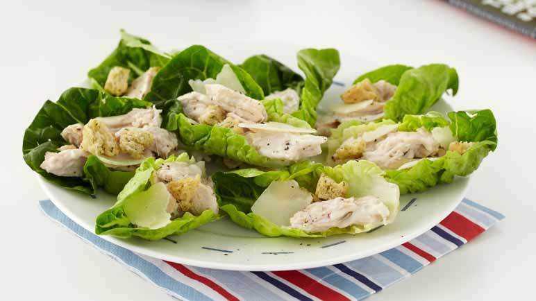 Caesar lettuce cups