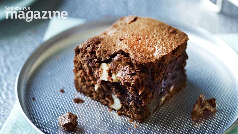 Chocolate, brazil nut and ginger brownies