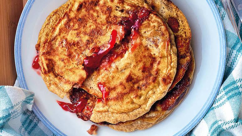 Pancakes Filled with Jam Recipe | Sainsbury's