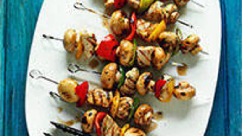 Mushroom skewers outlet