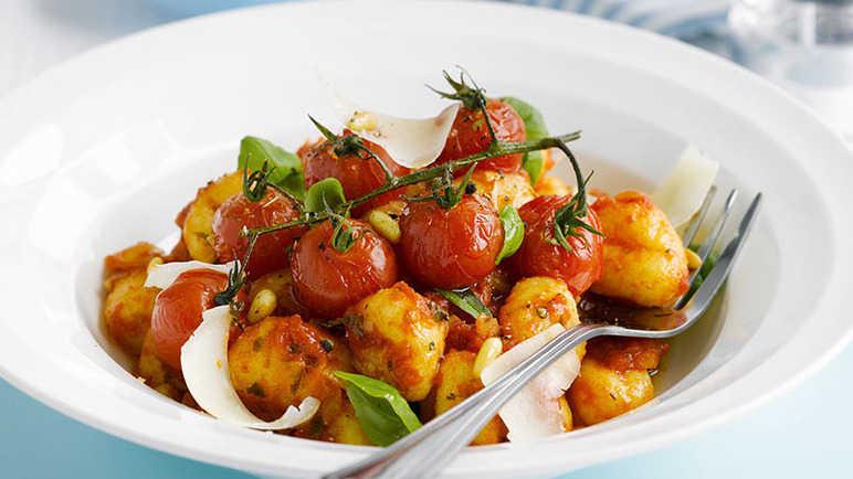 Tomato basil and parmesan gnocchi