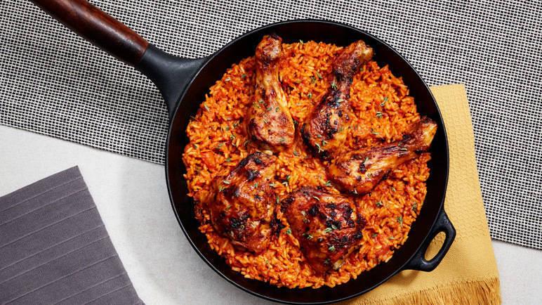 West African-style Jollof Rice with Chicken